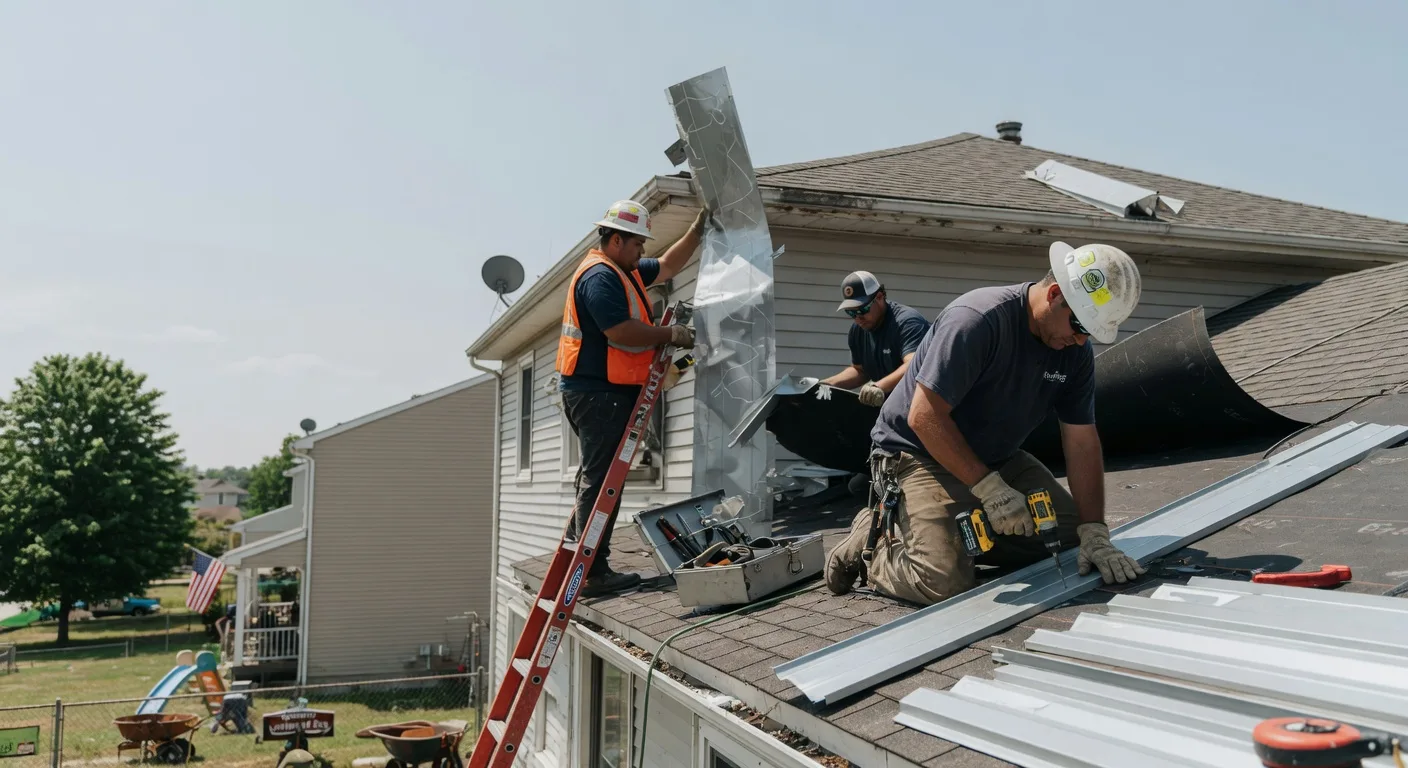 Storm Damage Metal Roof Repair in Oakwood, OH